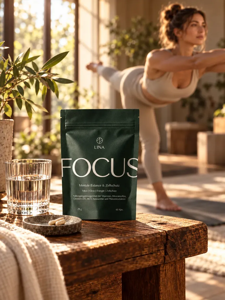 L1NA Focus Frau mit Standwaage